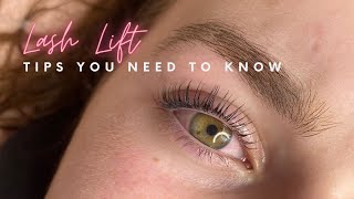 Lash lift tips amp tricks [upl. by Ainehs]