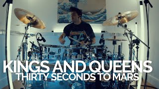 Cobus  30 Seconds to Mars  Kings and Queens Drum Cover [upl. by Aihsemot]