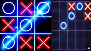 Tic Tac Toe Glow Gameplay Walkthrough [upl. by Algernon352]