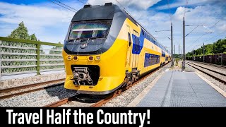 Train Cab Ride NL  Utrecht  Schiphol  Nijmegen  Amsterdam  VIRM Intercity  June 2019 [upl. by Nylhtak]