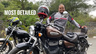 METEOR 350 vs HONDA Higness CB 350  HONEST REVIEW [upl. by Baram]