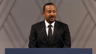 Nobel Lecture Abiy Ahmed Ali Nobel Peace Prize 2019 [upl. by Lodovico]