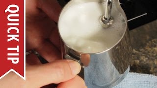 How to AutoFroth Milk for Lattes [upl. by Ellerrehc]