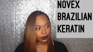 How to Brazilian Keratin Treatment on Natural Hair  Novex [upl. by Oniliuqnart]