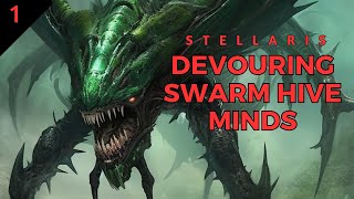 Stellaris  Devouring Swarm Hive Minds [upl. by Ecydnarb]