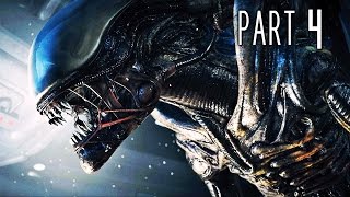 Alien Isolation Walkthrough Gameplay Part 4  Android Monsters PS4 [upl. by Einnok703]