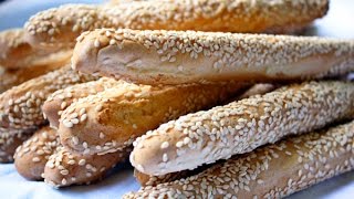 Homemade Sesame Seed Breadsticks [upl. by Limay]