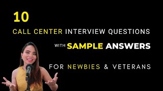 Call Center Interview Questions and Answers for Beginners [upl. by Rovit]