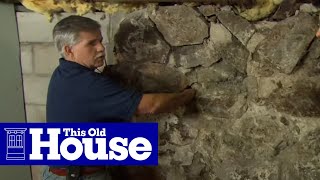 How to Repoint a Stone Foundation  This Old House [upl. by Alyl]