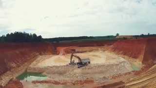 Kaolin Mine  Macon GA USA  Flyover Shots [upl. by Steffen]