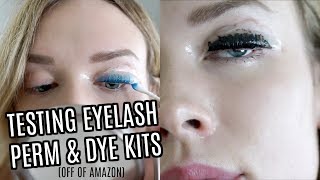 TESTING AT HOME LASH LIFT amp TINT KITS FROM AMAZON [upl. by Cookie772]