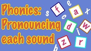 English Letter Pronunciation  Phonics [upl. by Gnurt]