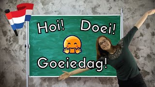 DUTCH GREETINGS  Dutch for BEGINNERS les 1 NT2  A1 [upl. by Newby565]