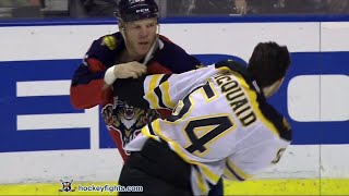 Adam McQuaid vs John Scott Oct 23 2013 [upl. by Bernardo172]