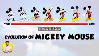 Evolution of MICKEY MOUSE  90 Years Explained  CARTOON EVOLUTION [upl. by Homer570]