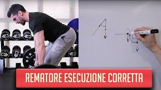 Rematore con bilanciere  Tutorial esecuzione corretta [upl. by Osnofledi]