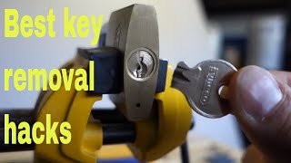 How to remove broken key from lock  DIY snapped key hacks [upl. by Dorren]