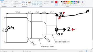 Programación de torno cnc con interpolación circular [upl. by Alihet70]