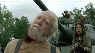 The Walking Dead Hershel Death Scene HD [upl. by Lelia]