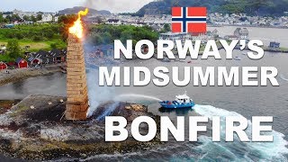 Norways Midsummer Bonfire Alesunds Midsummer Festival [upl. by Narat]