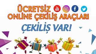 Youtuber için Online Çekiliş Yapma Araçları [upl. by Nomyad274]