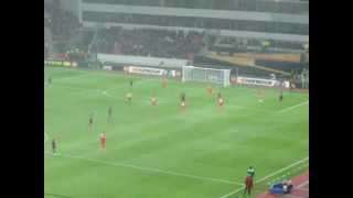 Bayer Leverkusen vs Benfica 01 goal Cardozo 61 min 14 febr 2013 Euro League [upl. by Aneeuq]