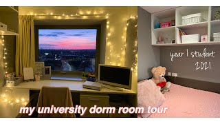 My university dorm room tour  2021 UK Year 1 student [upl. by Ylimme]