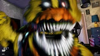 FNAF Nightmare Chica Rare Jumpscare Ultimate Custom Night [upl. by Kuhlman]