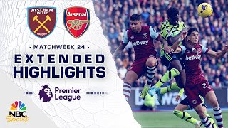 West Ham United v Arsenal  PREMIER LEAGUE HIGHLIGHTS  2112024  NBC Sports [upl. by Morrison]