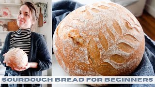 Sourdough Bread for Beginners  NO KNEAD [upl. by Ellennahs]