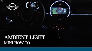 MINI Ambient Light  MINI HowTo [upl. by Ahsat]