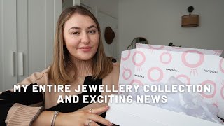 MY ENTIRE JEWELLERY COLLECTION AND EXCITING NEWS  PetiteElliee [upl. by Euqilegna]