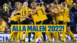 DAMLANDSLAGETS ALLA MÅL 2022 [upl. by Ashling]