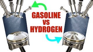 The Difference Between Gasoline And Hydrogen Engines [upl. by Dnamron326]