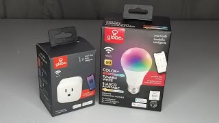 Globe Smart Bulb  Plug Unboxing and setup [upl. by Sorci]