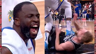 Draymond Green stomps on Domantas Sabonis EJECTED 😮 [upl. by Shear133]