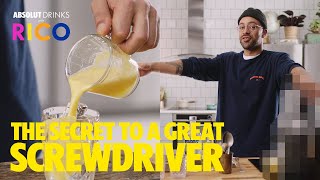 The World’s Best Screwdriver  Absolut Drinks With Rico [upl. by Flowers]