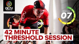 FTP Builder  42 Minute Indoor Cycling Workout [upl. by Areic]