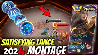 THE MOST SATISFYING LANCELOT MONTAGE 2024 MLBB [upl. by Arrais]