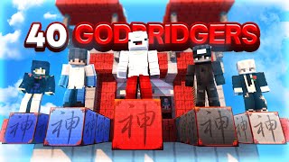 40 GodBridgers in bedwars [upl. by Onairot]