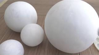 Como hacer Esferas para cualquier proyectoHow to make paper mache spheres [upl. by Eiluj492]