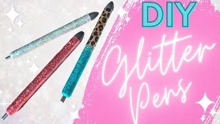 Glitter Resin Pens  Easy DIY Epoxy Pen Tutorial [upl. by Kiran]