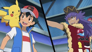 UK Ash Battles Leon  Pokémon Journeys  Official Clip [upl. by Yrollam]