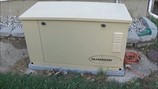 Replacing 26R Battery on Generac Guardian 44563 12 kW Standby Generator w Interstate from Costco [upl. by Laney]