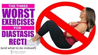 Exercises to AVOID with Diastasis Recti  Postpartum Ab Exercises  Rectus Diastasis Friendly [upl. by Natalee]