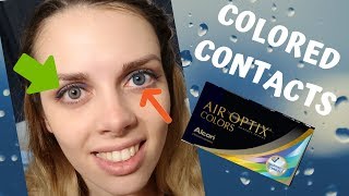 I TRY EVERY AIR OPTIX COLORS  COLORED CONTACT LENSES ON DARK EYES [upl. by Mikkel]