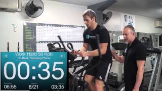 Cross trainer Interval Training [upl. by Ahsit]