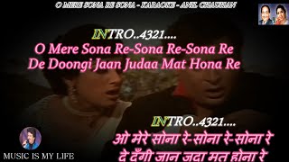 O Mere Sona Re Sona Karaoke With Scrolling Lyrics Eng amp हिंदी [upl. by Ortiz253]