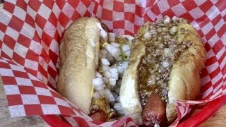 Texas Hots West NY style hot dog with a Greek Style sauce recipe [upl. by Adelric481]