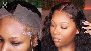 HOW TO INSTALL A LACE FRONTAL WIG WITHOUT BALD CAP ft Klaiyi Hair [upl. by Card]